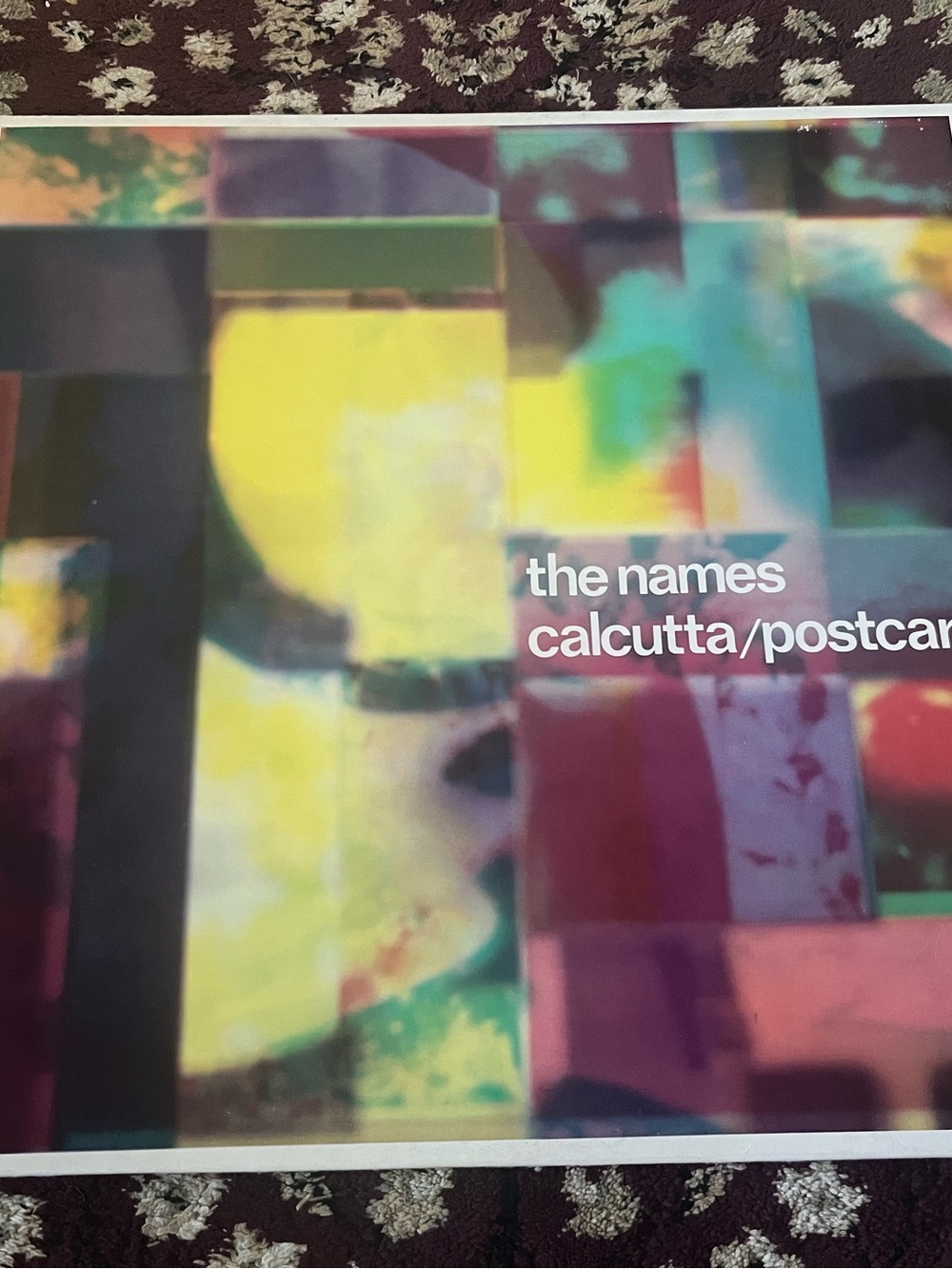 THE NAMES Calcutta / Postcards Vinyl Record 12" BELGIUM Import 1982 NEW WAVE